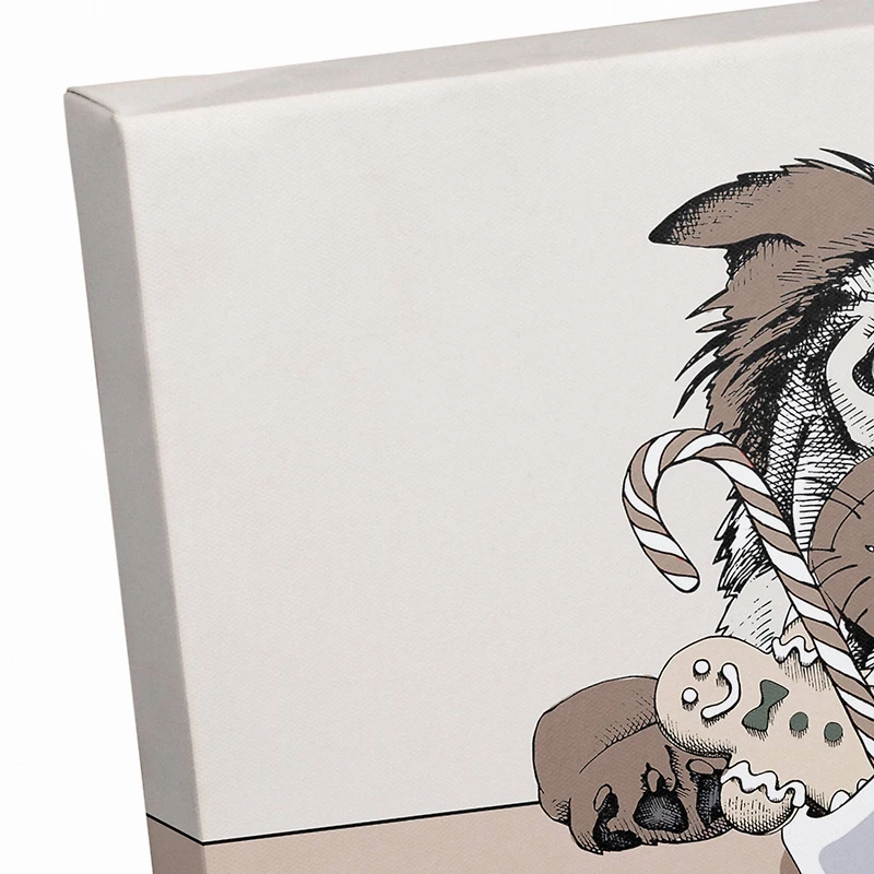 Christmas Dog Canvas Wall Art