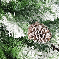4ft. Unlit Flocked Angel Pine Artificial Christmas Tree