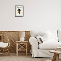 Stupell Industries Spread a Little Sunshine Phrase Country Bumble Bee Framed Wall Art
