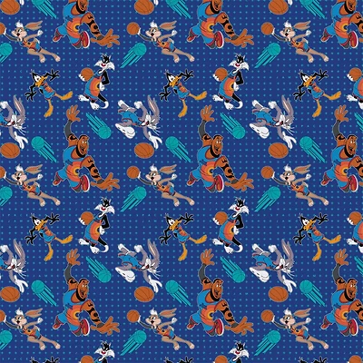 Space Jam Players Tonal Precut Cotton Fabric