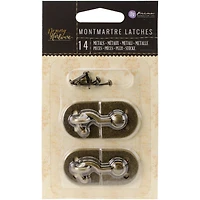 Prima® Memory Hardware Montmartre Metal Latch & Brads Embellishments