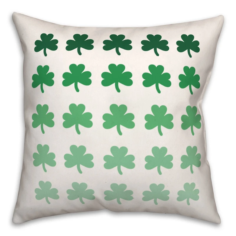 St. Patrick Shamrocks Throw Pillow