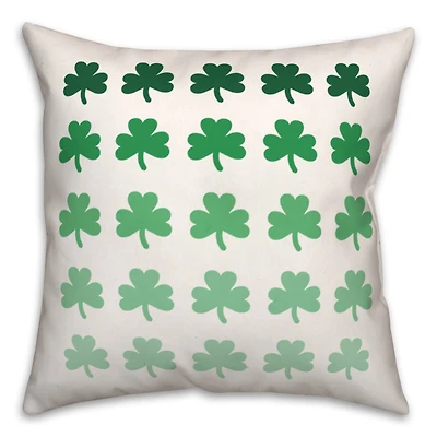 St. Patrick Shamrocks Throw Pillow