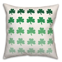 St. Patrick Shamrocks Throw Pillow