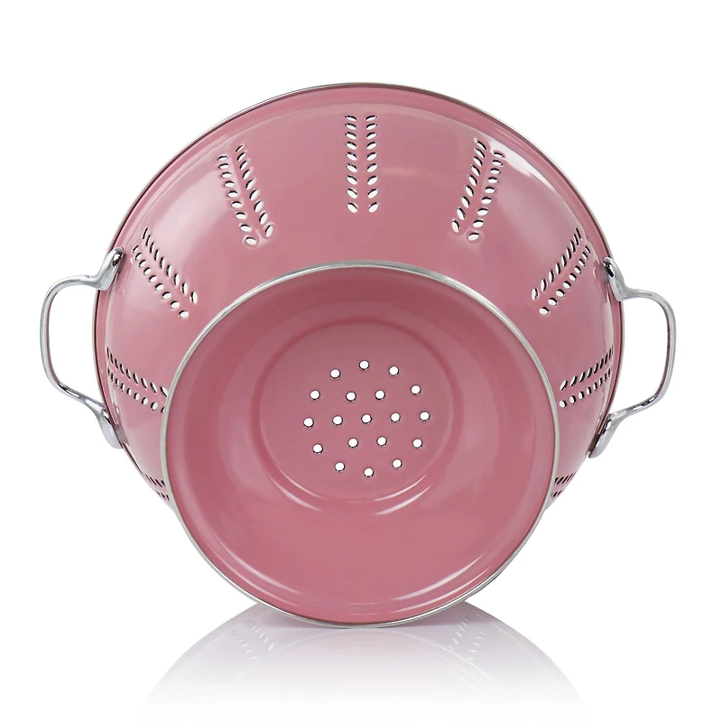 Gibson Home Plaza Cafe Red 4 Quart Enamel Colander