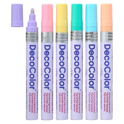 Marvy® Uchida DecoColor® Paint Marker Set, Pastel