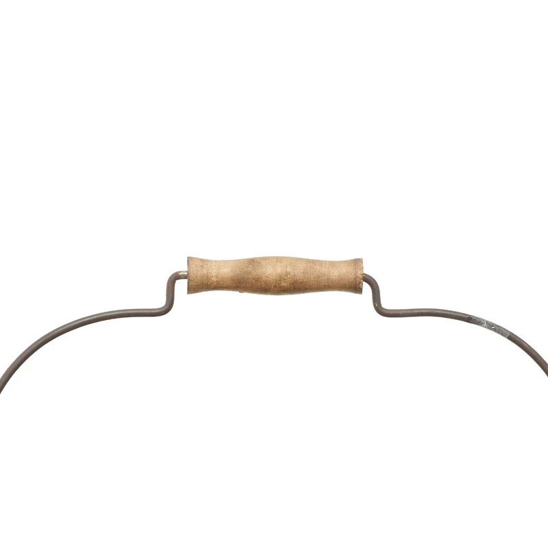 13" Gray Metal Farmhouse Wine Holder