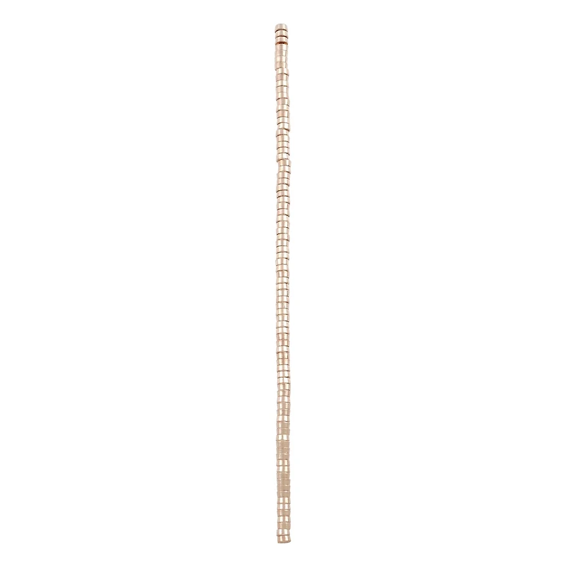 12 Pack: Rose Gold Metal Interlock Beads, 4mm by Bead Landing™