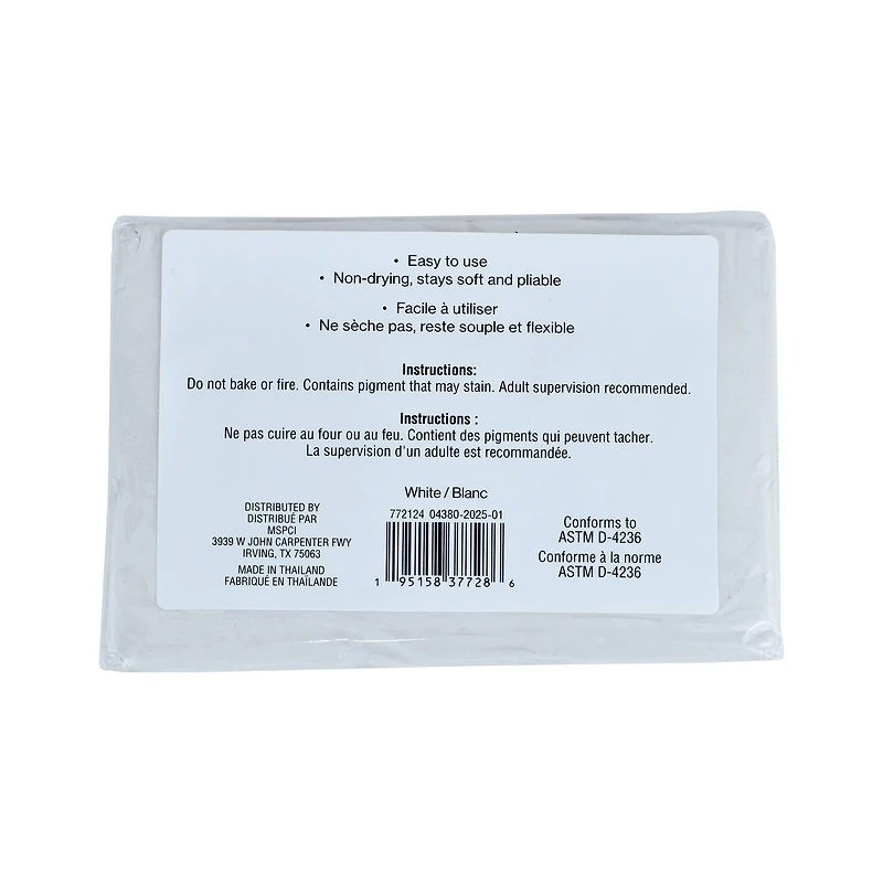 4.5lb. White Plastalina Modeling Clay by Craft Smart®