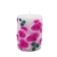 Pink Orchid Pillar Candle by Ashland