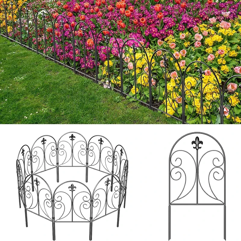 NEX™ Black Decorative Butterfly Garden Fence, 10ct.