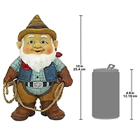 Design Toscano 10" Country Cowboy Klaus Garden Gnome Statue