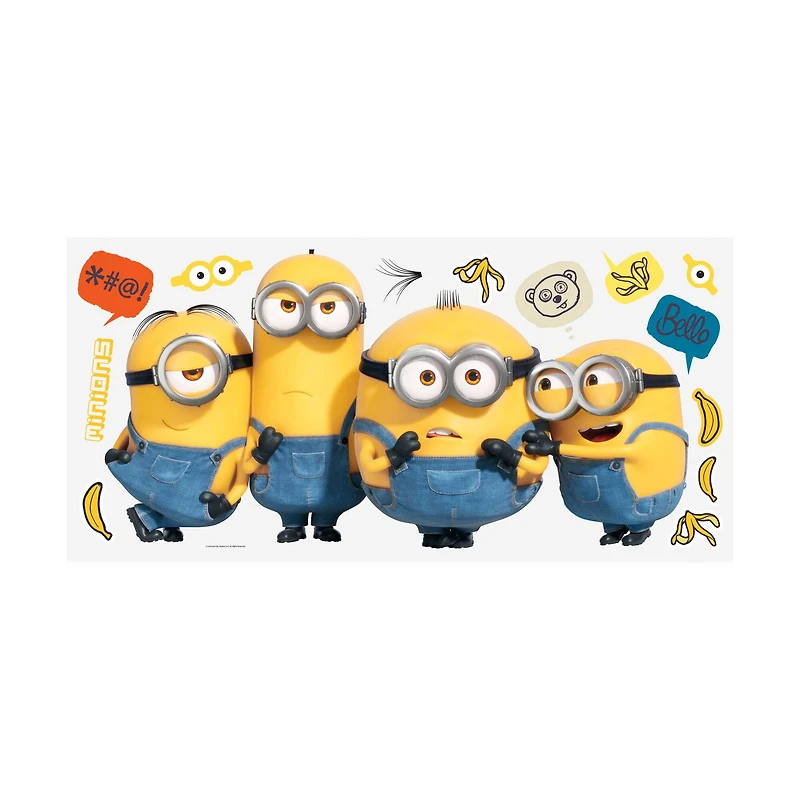 RoomMates Yellow, Blue & Black Minions 2 Giant Wall Decals