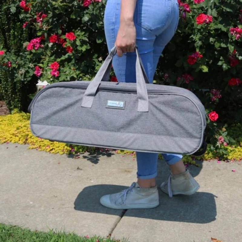 Everything Mary Gray Heather Rolling Craft Tote for Cricut, Brother, Silhouette Machines