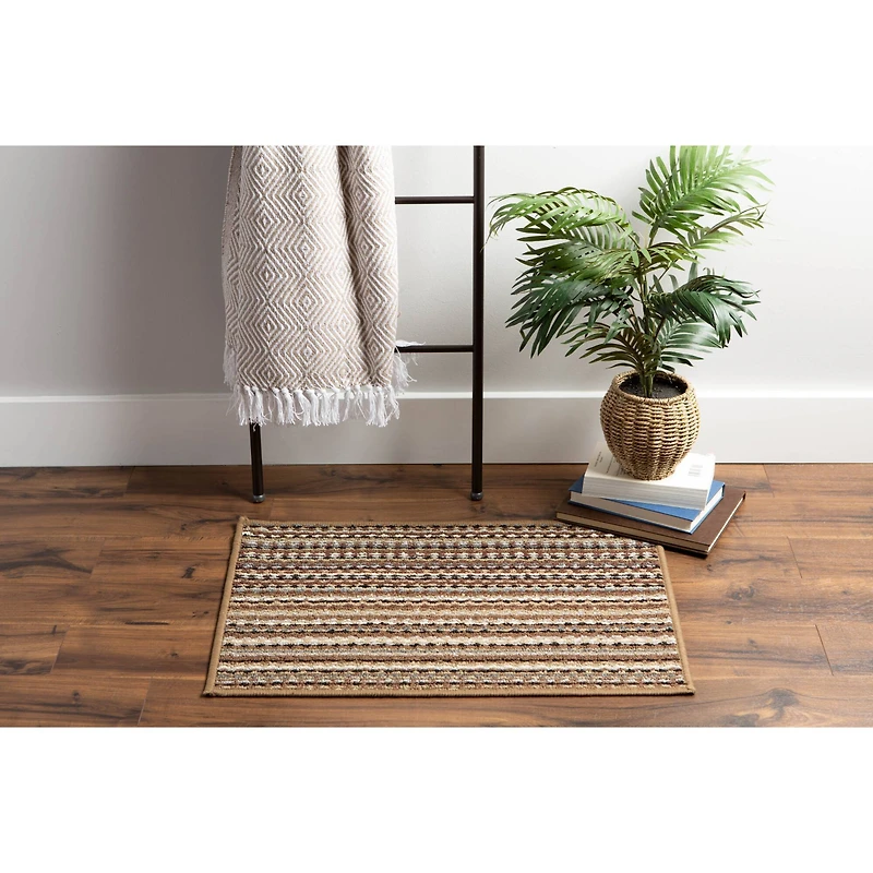 DII® Multi Stripe Printed Nylon Rug