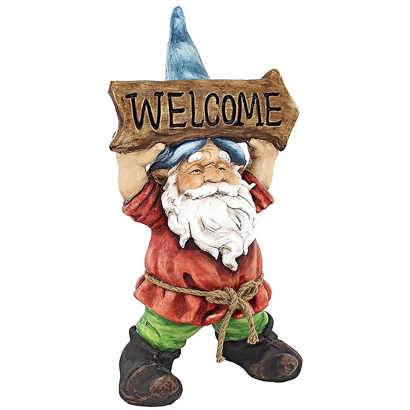 Design Toscano 22" Welcoming Willie Garden Gnome Greeter Statue