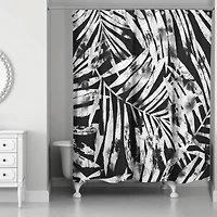 Tropical Leaves Shower Curtain