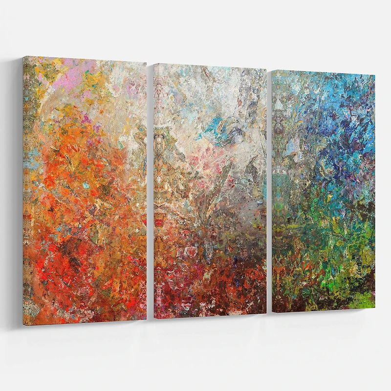 Designart - Board Stained Abstract Art