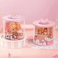 Wizardi Sakura Scenery Miniature Dollhouse Roombox Kit