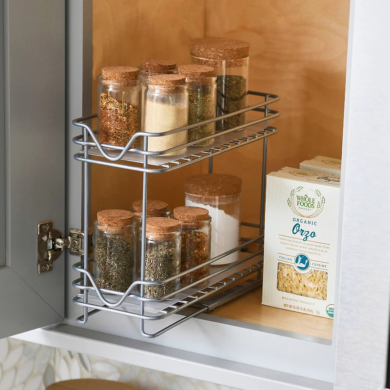 Household Essentials Glidez 2-Tier Spice Rack Organizer