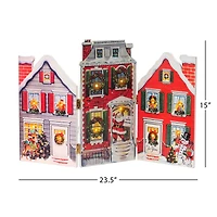 15" Village LED Illuminated Folding Scene