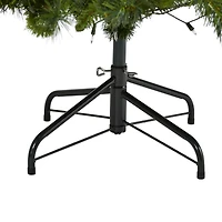 7ft. Pre-Lit Wyoming Mixed Pine Artificial Christmas Tree, Clear LED Lights