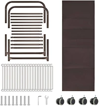 NEX™ Brown 20-Hanger Rolling Trolley Closet Organizer