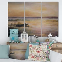 Designart - Pastel Sunset Over The Lake