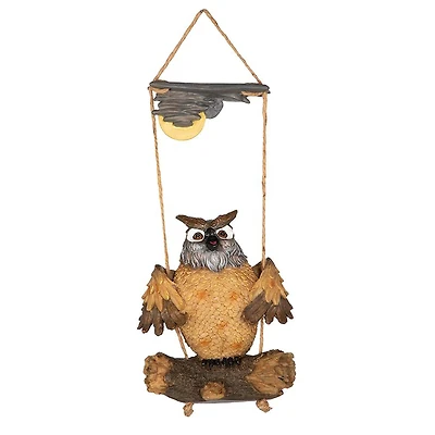 Design Toscano 7.5" Howie the Hoot Owl Swinging Sculpture