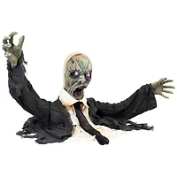 19" Lighted & Animated Groundbreaking Zombie Halloween Decoration