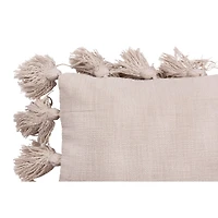 Hello Honey® Cream Pillow with Tassels