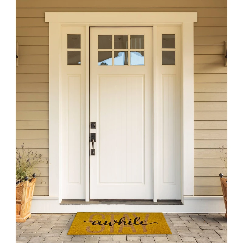 Stay Awhile Doormat 18" x 30"