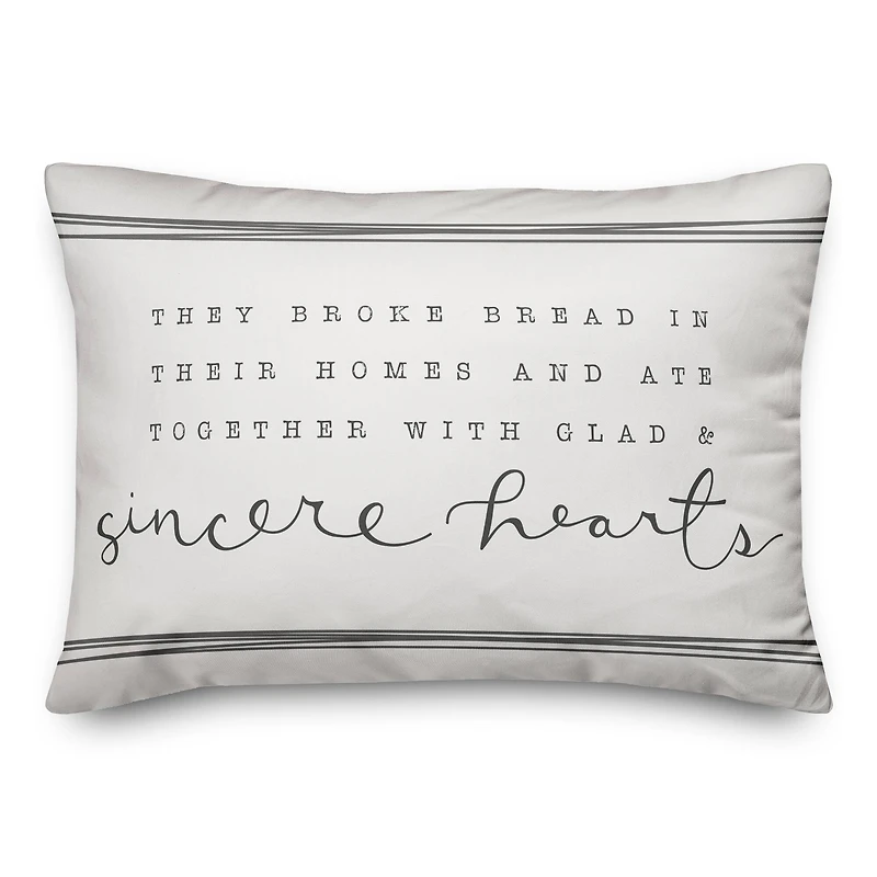 Sincere Hearts 14" x 20" Throw Pillow
