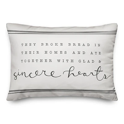 Sincere Hearts 14" x 20" Throw Pillow