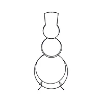 Hello Honey® 34.75" Black Metal Snowman Shaped Log Holder