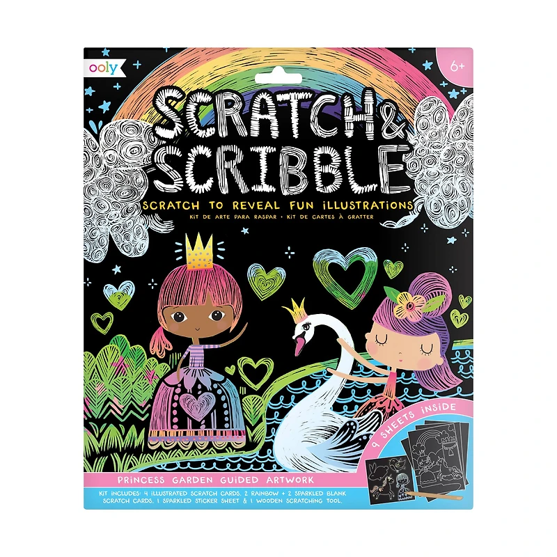Scratch & Scribble Princess Garden Art Set