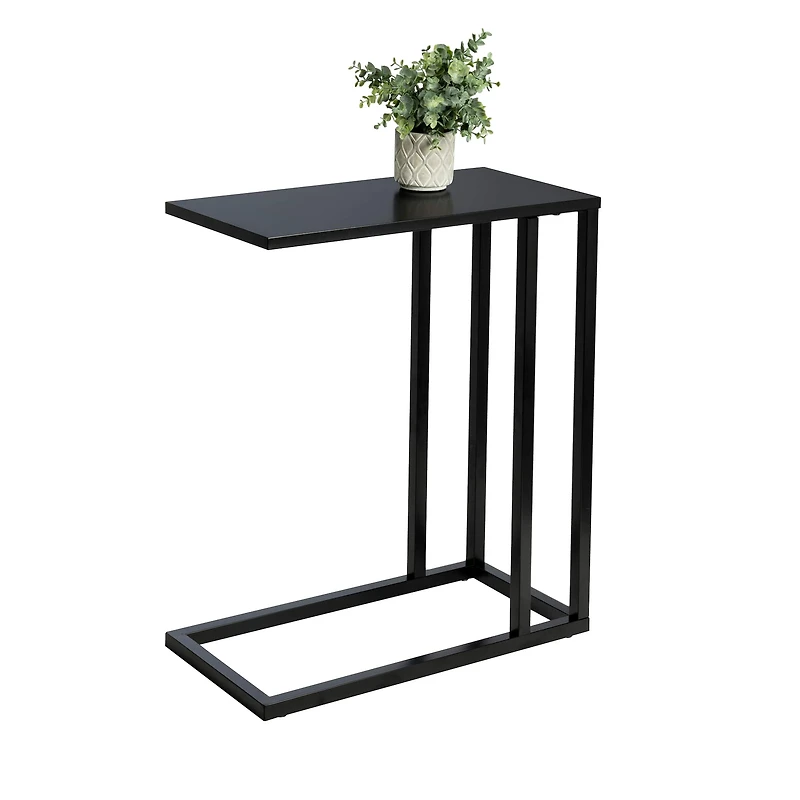 Honey Can Do 24" Black C End Table
