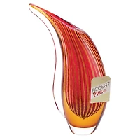 12" Crimson Sunset Art Glass Vase