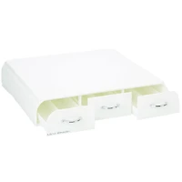 Mind Reader White 36 Capacity 'Anchor' Triple Drawer Single Serve Coffee Pod Holder