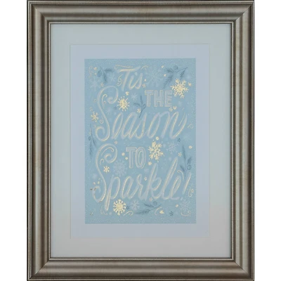 8" x 10" Season to Sparkle Framed Wall Décor by Ashland®
