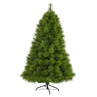 6ft. Pre-Lit Green Scotch Pine Artificial Christmas Tree with Clear LED Lights
