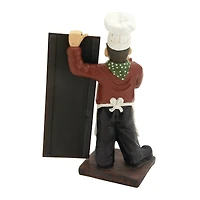 3ft. Multi Polystone Traditional Chef Chalkboard Sign