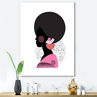 Designart - Ethnic Geometric Silhouette of African American I
