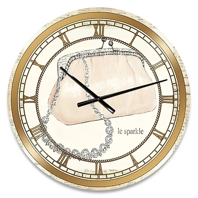 Designart 'Chic Galm Closet Ii Glam Wall Clock