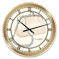 Designart 'Chic Galm Closet Ii Glam Wall Clock