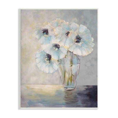 Stupell Industries Delicate White Flower Bouquet Still Life Wall Plaque Art
