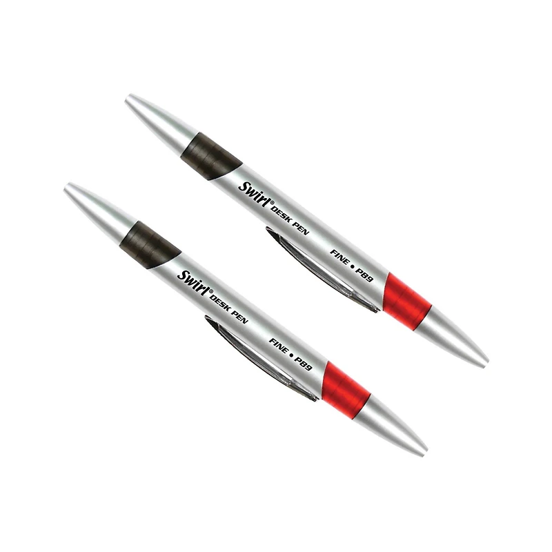 Moon Products Swirl® Red & Black Ink Pen Combo, 2 Packs of 12