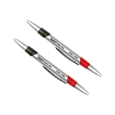 Moon Products Swirl® Red & Black Ink Pen Combo, 2 Packs of 12