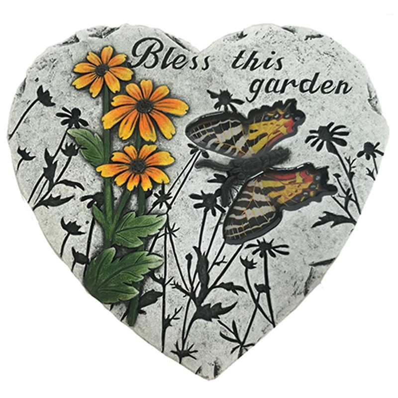 Santa's Workshop 8" Bless This Garden Stepping Stone