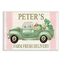 Stupell Industries Farm Fresh Delivery Sign Rustic Countryside Vegetables Wall Plaque Art